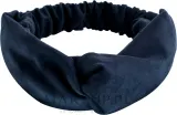 Повязка для волос MAKEUP Hair Accessories Suede Twist из искусственной замши, тёмно-синяя, с узлом, 26 x 8 см, 1 шт — фото 1