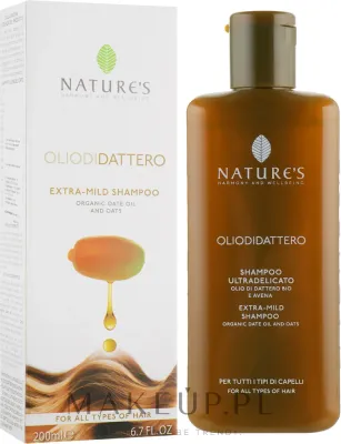 Шампунь Nature's Oliodidattero Extra-Mild мягкий с маслом дерева пустынного финика, 200 мл