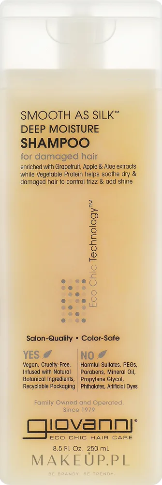 Шампунь Giovanni Smooth As Silk Deep Moisture увлажняющий с алоэ и травами, 250 мл