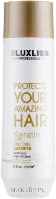 Шампунь Luxliss Keratin Daily Care с кератином и маслом арганы для ежедневного домашнего ухода, 250 мл