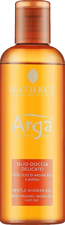 Масло-гель для душа Nature's Arga с аргановым маслом и овсяным экстрактом, 200 мл
