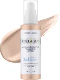 Тональная основа Enough 3in1 Collagen Whitening Moisture Foundation 3 в 1 с коллагеном SPF 15, 100 мл, оттенок 13 — фото 1