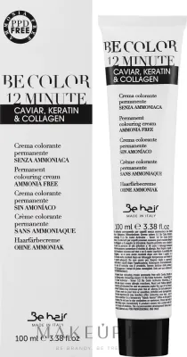 Краска для волос Be Hair Be Color 12 Minutes Permanent Colouring стойкая, без аммиака, 100 мл