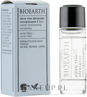 Сыворотка для лица Bioearth Vitalising Moisture увлажняющая с гиалуроновой кислотой и алоэ 5 мл