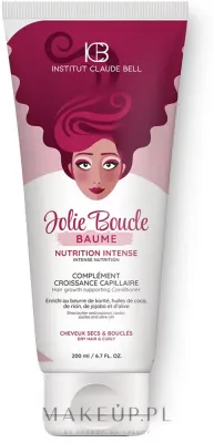 Бальзам для волос Institut Claude Bell Jolie Boucle Nutrition Intense Baume интенсивно питательный, для сухих и вьющихся волос, 200 мл