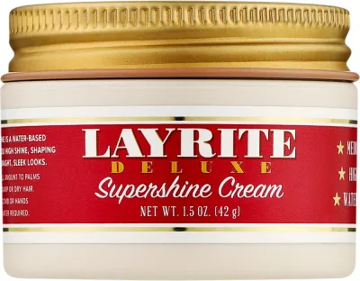 Крем для укладки волос Layrite Supershine Hair Cream разглаживающий, с сильным блеском, 42 г