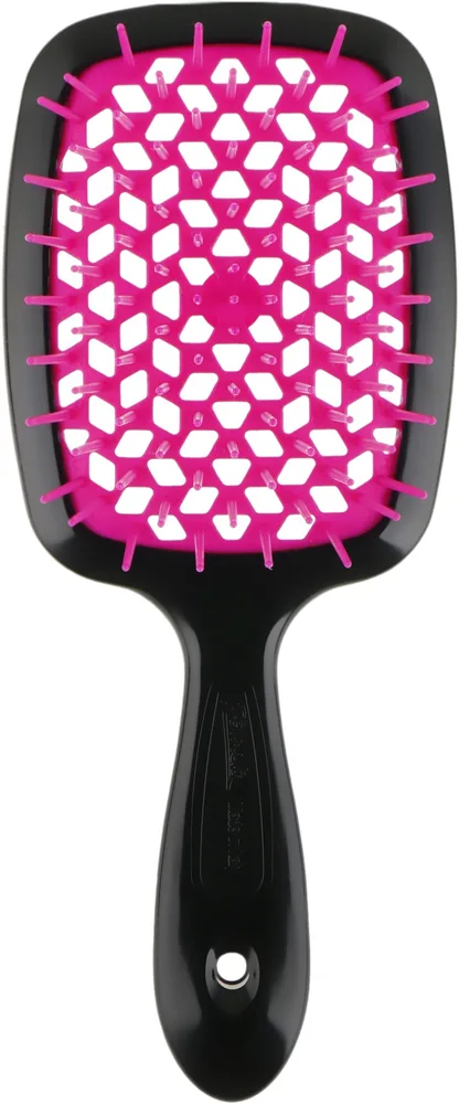 Щётка для волос Janeke Superbrush чёрный с фуксией