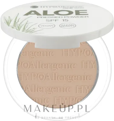 Пудра для лица Bell Hypo Allergenic Aloe Pressed Powder SPF15 прессованная, с алоэ, 5 г