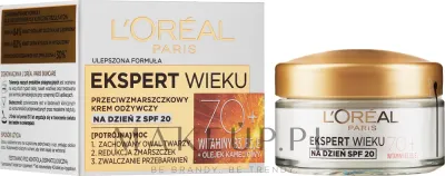 L’Oreal Paris Age Expert крем для лица дневной питательный 70+ SPF 20 50 мл, антивозрастной уход с ниацинамидом и маслом камелии