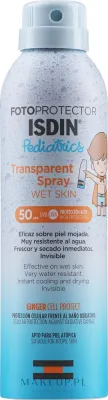 Спрей солнцезащитный для детей Isdin Fotoprotector Pediatrics Transparent Spray Wet Skin SPF 50+ водостойкий, для тела