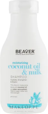 Шампунь Beaver Professional Moisturizing Coconut Oil & Milk разглаживающий для сухих и непослушных волос, 350/730 мл