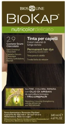 Краска для волос BiosLine Biokap Nutricolor Delicato с аргановым маслом, 140 мл