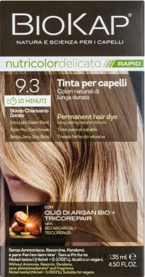 Краска для волос BiosLine Biokap Nutricolor Delicato Rapid с аргановым маслом, 135 мл