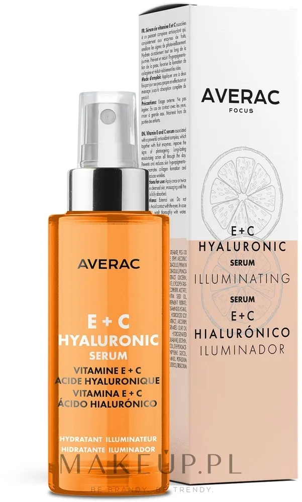 Сыворотка для лица Averac Focus Hyaluronic с витаминами E и C и гиалуроновой кислотой 30 мл