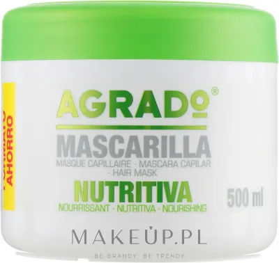 Маска для волос Agrado Hair Care питательная, для повреждённых волос, кератин, протеины пшеницы, 500 мл
