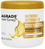 Маска для волос Agrado Hair Care питательная, для повреждённых волос, кератин, протеины пшеницы, 500 мл — фото 3