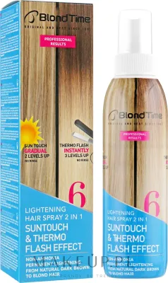 Осветляющий лакировочный спрей для волос Blond Time Lightening Hair Spray 2 в 1, 200 мл