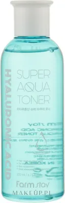 FarmStay Hyaluronic Acid Super Aqua Toner тоник для лица увлажняющий с гиалуроновой кислотой, для всех типов кожи, корейский уход 200 мл