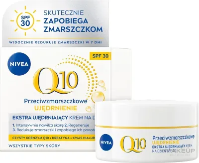 Дневной крем для лица NIVEA Q10 укрепляющий увлажняющий против морщин SPF30 50 мл