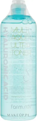 FarmStay Hyaluronic Acid тонер для лица с гиалуроновой кислотой Multi Aqua Ultra Toner, увлажняющий тоник, с ниацинамидом, 500 мл