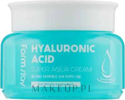 FarmStay Hyaluronic Acid Super Aqua Cream крем для лица увлажняющий с гиалуроновой кислотой 100 мл, от сухости и шелушения, с центеллой