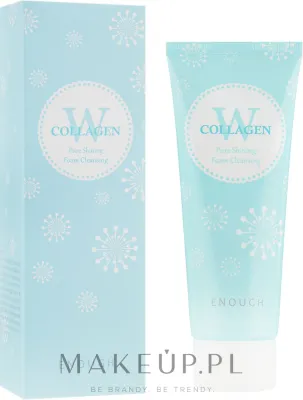 Пенка для умывания Enough W Collagen Pure Shining Foam Cleansing с морским коллагеном, очищающая, 100 мл