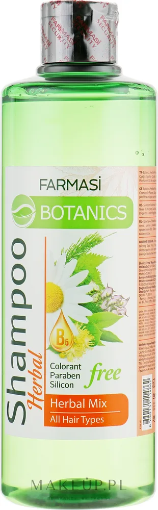 Шампунь для волос Farmasi Botanics Herbal Mix Shampoo с травяными экстрактами, для всех типов волос, 500 мл