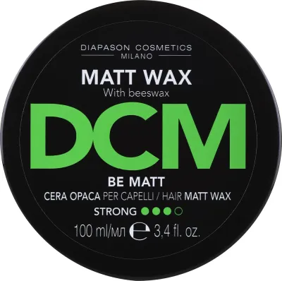 Воск для укладки волос DCM Matt Wax сильной фиксации, матовый, 100 мл