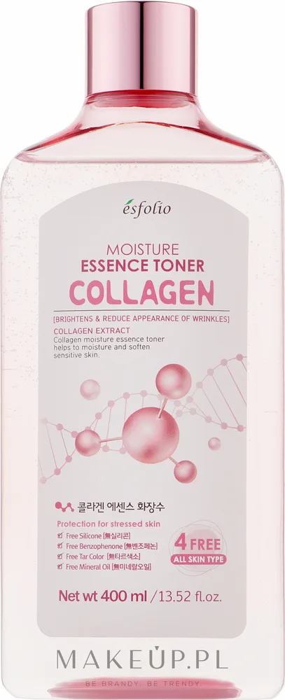 Тоник Esfolio Collagen Daily с коллагеном, эластином и гиалуроновой кислотой для лица 400 мл