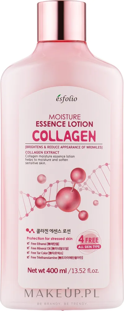 Лосьон для лица Esfolio Collagen увлажняющий с коллагеном и гиалуроновой кислотой 400 мл