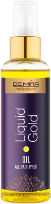 Масло для волос DeMira Professional Liquid Gold Hair Oil интенсивное, для сухих и повреждённых волос, 100 мл