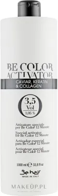 Окислитель для волос Be Hair Be Color Activator with Caviar Keratin and Collagen 1,05%, кремовый, 1000 мл