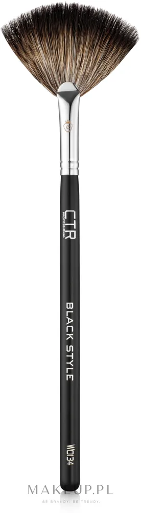 Веерная кисть для смахивания CTR W0134 из итальянского ворса енота