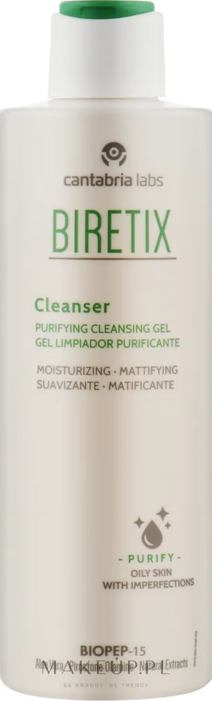 Очищающий гель для лица Cantabria Labs Biretix Cleanser для проблемной кожи мягкая моющая основа 400 мл