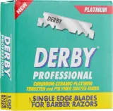 Лезвия-половинки Derby Professional Half Blades сменные, для бритья, 100 шт — фото 1