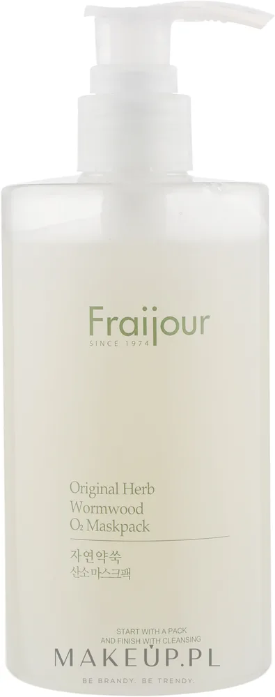 Fraijour Herb Wormwood O2 Maskpack/ Фрайжур — очищающая кислородная маска для лица с полынью, 300 мл