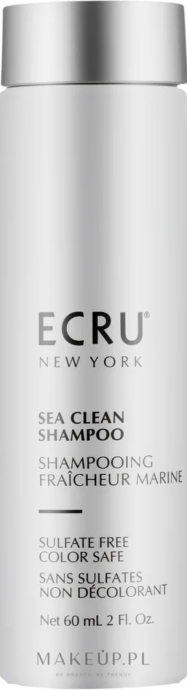 Шампунь для окрашенных волос ECRU New York Sea Clean Shampoo Sulfate Free Color Safe для защиты цвета, 240 мл