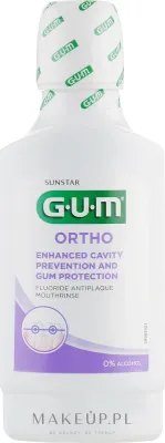 Ополаскиватель для полости рта G.U.M Ortho Профилактика кариеса и защита дёсен, 300 мл