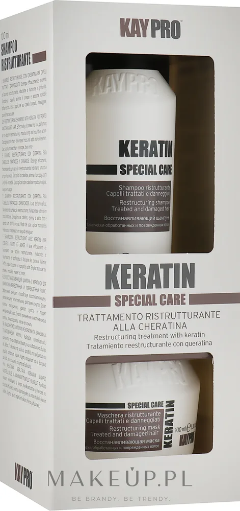 Набор для волос KayPro Special Care Keratin шампунь и маска с кератином и экстрактом орхидеи 2x100 мл