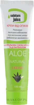 Green Pharm Cosmetic Salutare Juice Aloe Natural Cream крем с соком алоэ и пантенолом для раздражённой кожи тела и лица, 100 мл