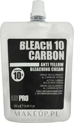 Крем для осветления волос KayPro NoYellowGigs Bleaching Cream с активированным углём, до 10 тонов, 250 г