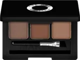 Набор для макияжа бровей и глаз Oriflame The One, миниатюрная палетка, три оттенка коричневого, 3 г — фото 1