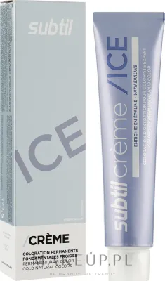 Крем-краска для стойкого окрашивания волос Subtil Ice Colors Hair Coloring Cream, холодные оттенки, 60 мл