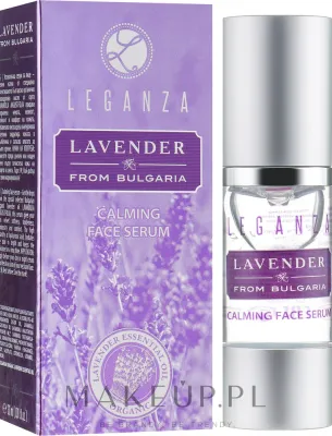Сыворотка для лица Leganza Lavender успокаивающая с лавандой и гиалуроновой кислотой 30 мл