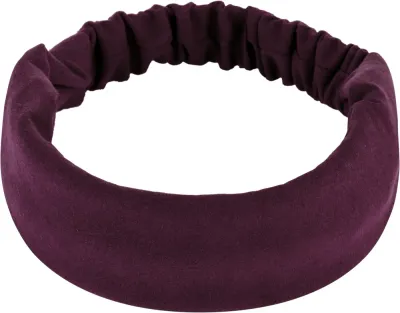 Повязка на голову MAKEUP Suede Classic прямая, из экозамши, бордовая, 1 шт