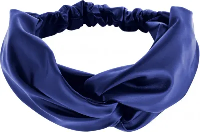 Повязка на голову MAKEUP Faux Leather Twist из экокожи, с перекрутом, цвет электрик, 1 шт