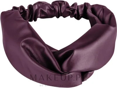Повязка на голову MAKEUP Faux Leather Twist из экокожи, в виде тюрбана, цвет марсала, 1 шт