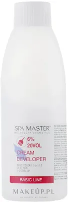 Окислитель для волос Spa Master Cream Developer 20 Vol кремовый, 6%, для профессионального окрашивания, 1000 мл