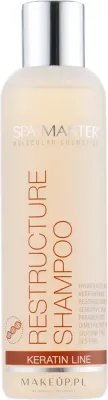 Восстанавливающий шампунь Spa Master Keratin Line Restructure с кератином, 200/970 мл, Болгария