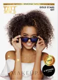 Временные татуировки TATTon.me Gold Stars Set с луной, солнцем и звёздами, 5 татуировок и губка — фото 1